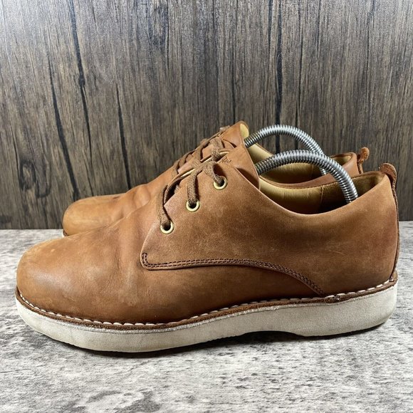 Samuel Hubbard “Free” Casual Walking Shoe Tan Waxhide Leather Men’s Size 9.5 - Picture 3 of 8